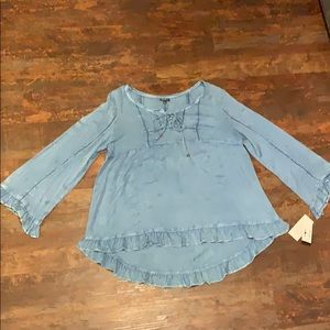 Hannah blue high-low tunic XL